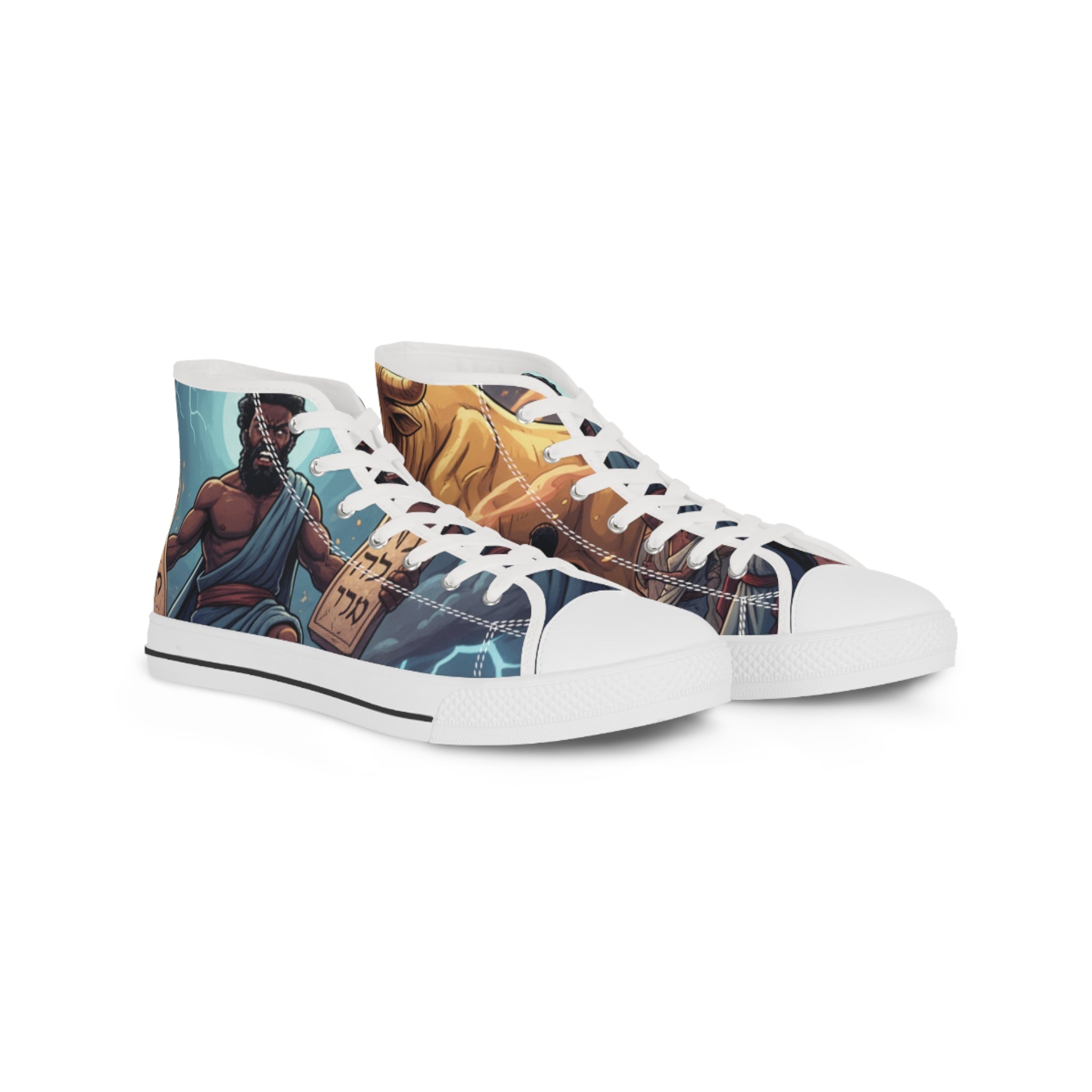 Moses Ten Commandments High Top Sneakers
