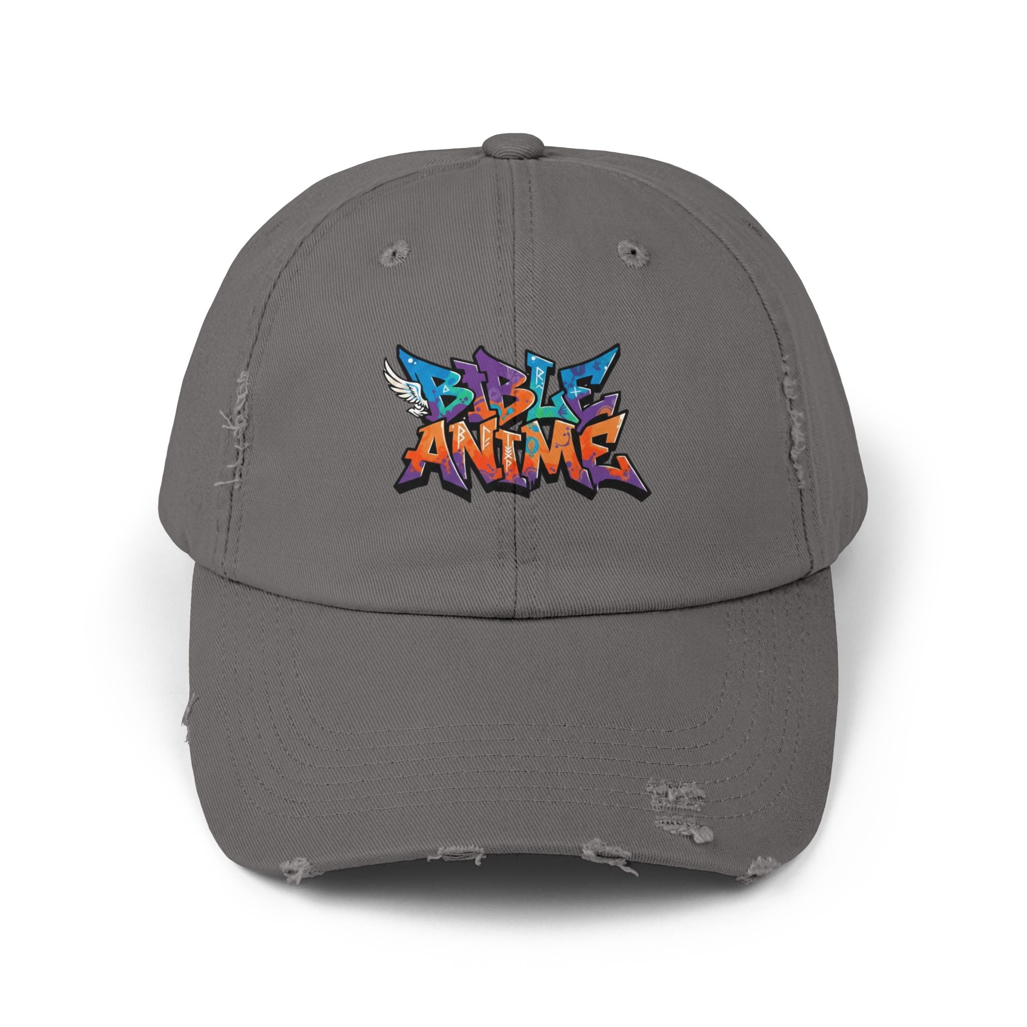 Bible Anime Unisex Distressed Cotton Cap