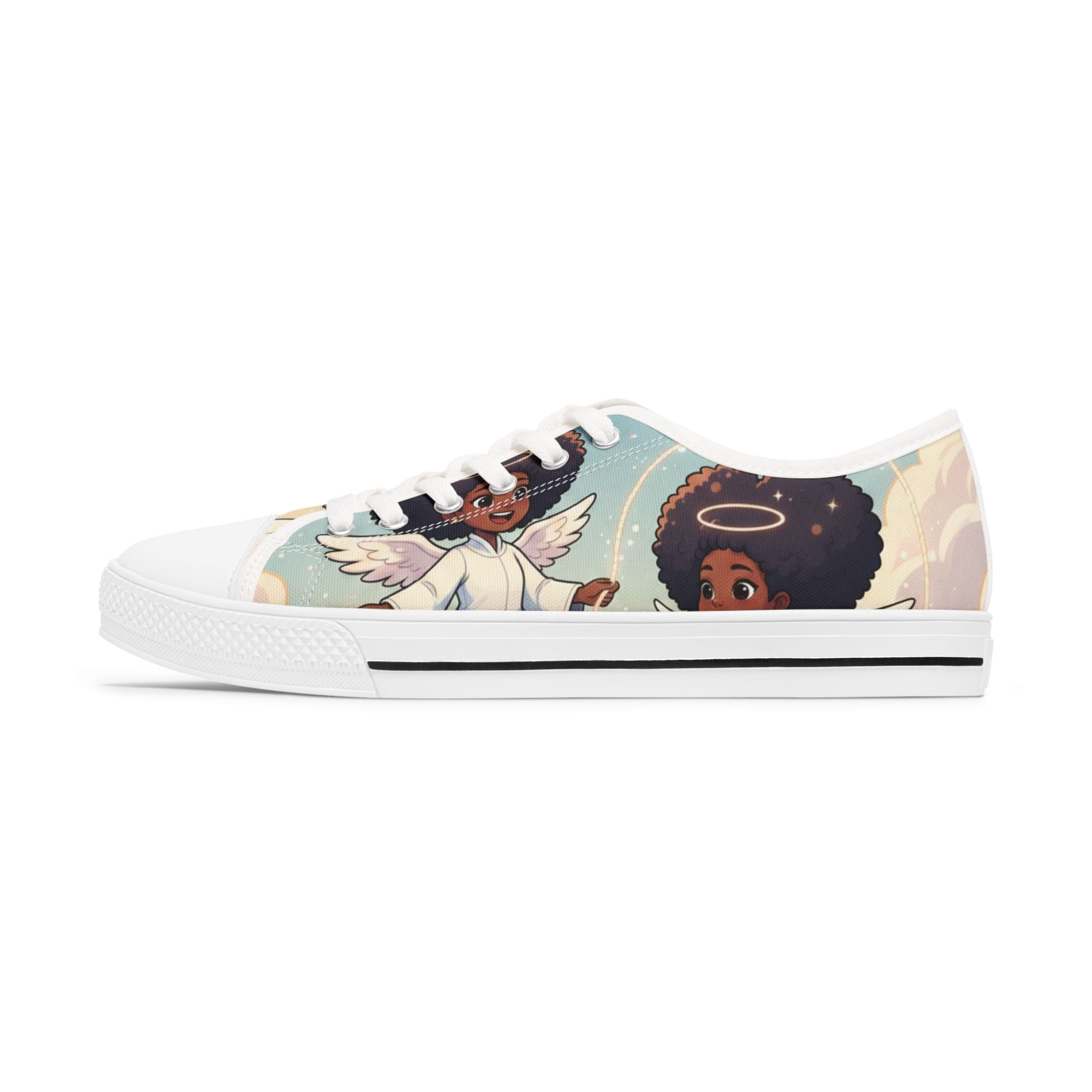 Angel Afro Girls Low Top Sneakers