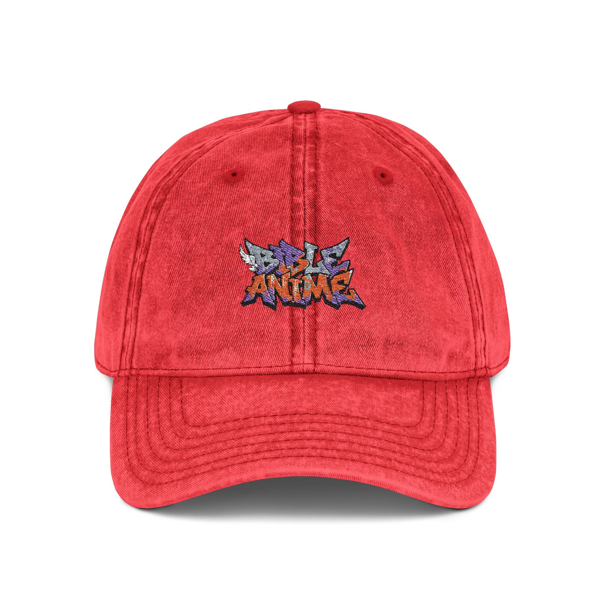 Bible Anime Embroidered Vintage Cap