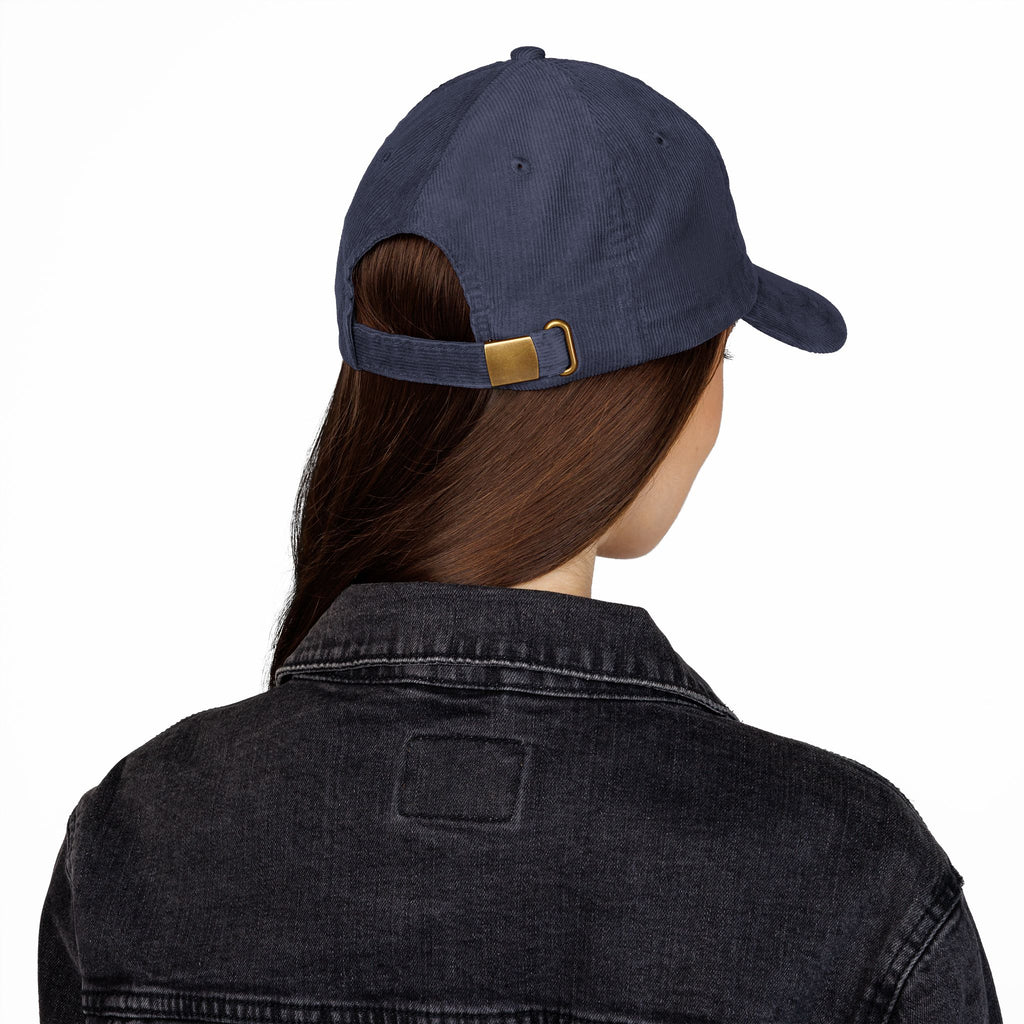 Embroidered Corduroy Cap