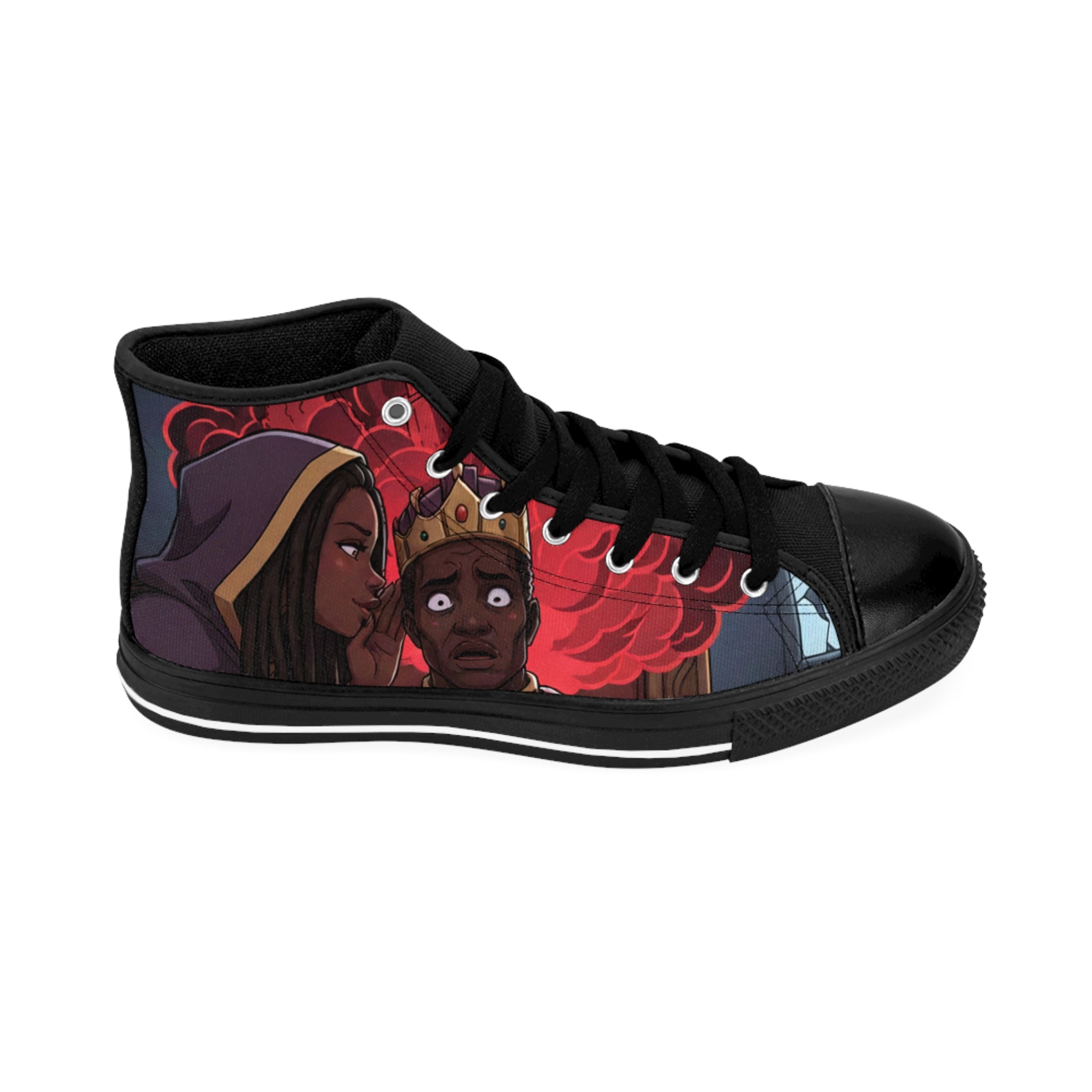 Queen Esther illustrated High-Top Graphic Sneakers