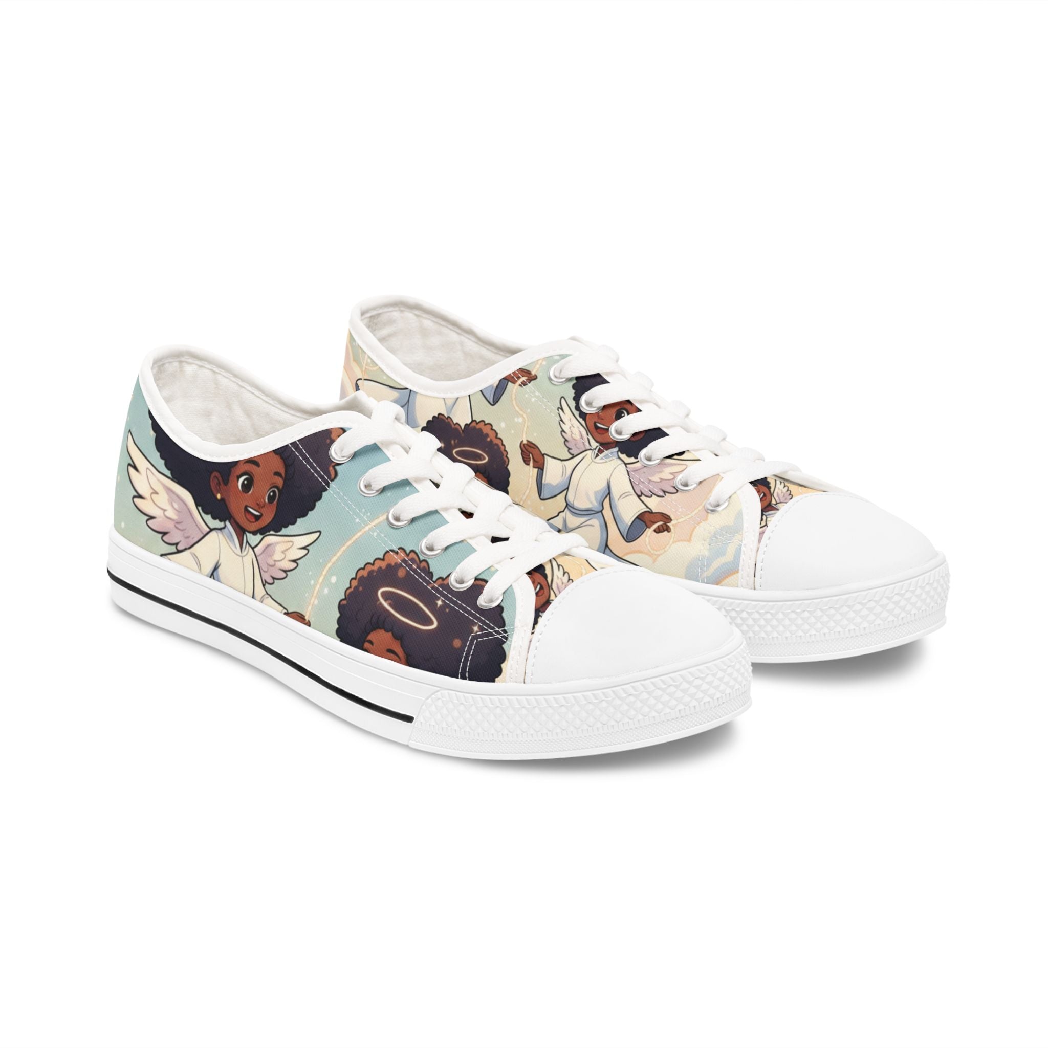 Angel Afro Girls Low Top Sneakers