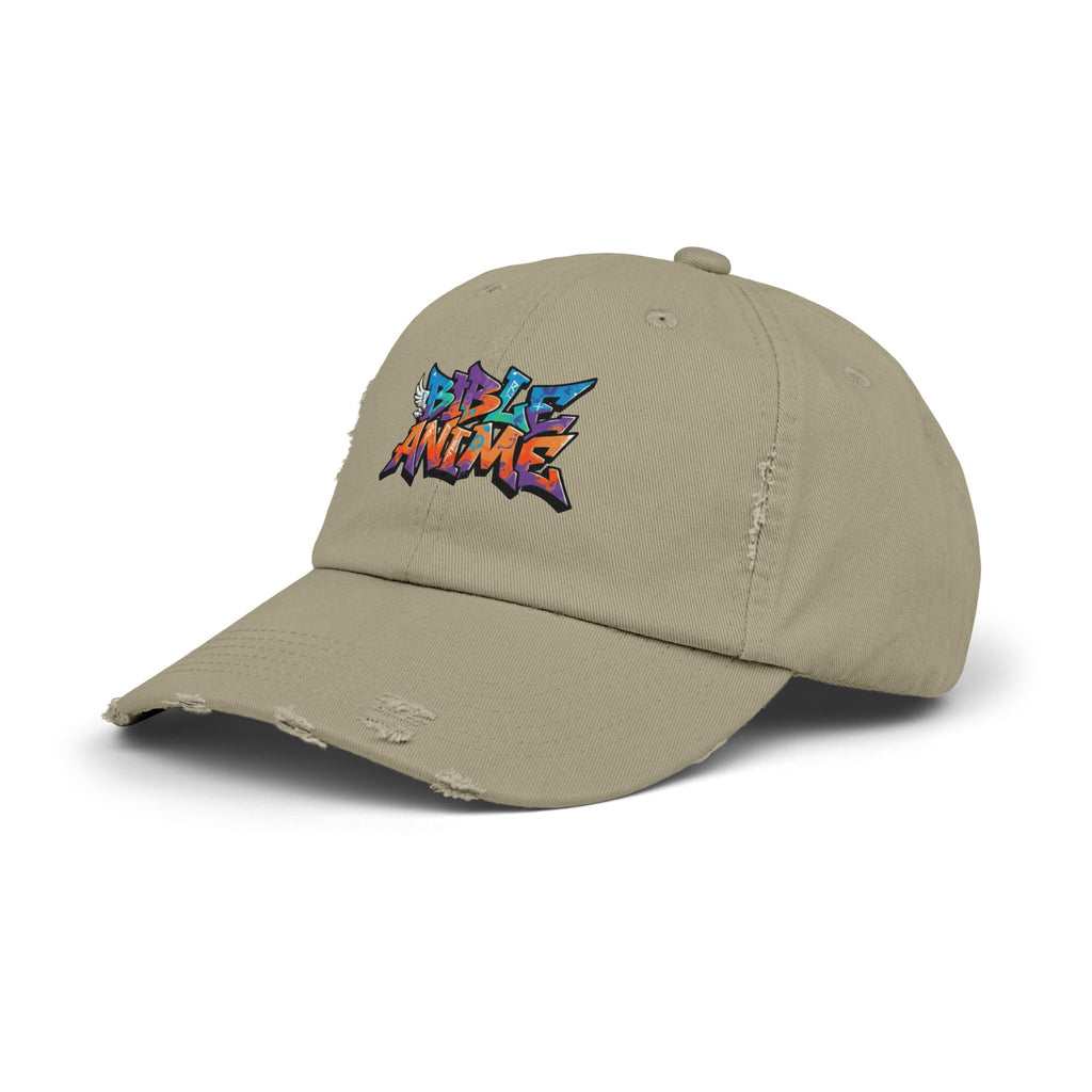 Bible Anime Unisex Distressed Cotton Cap