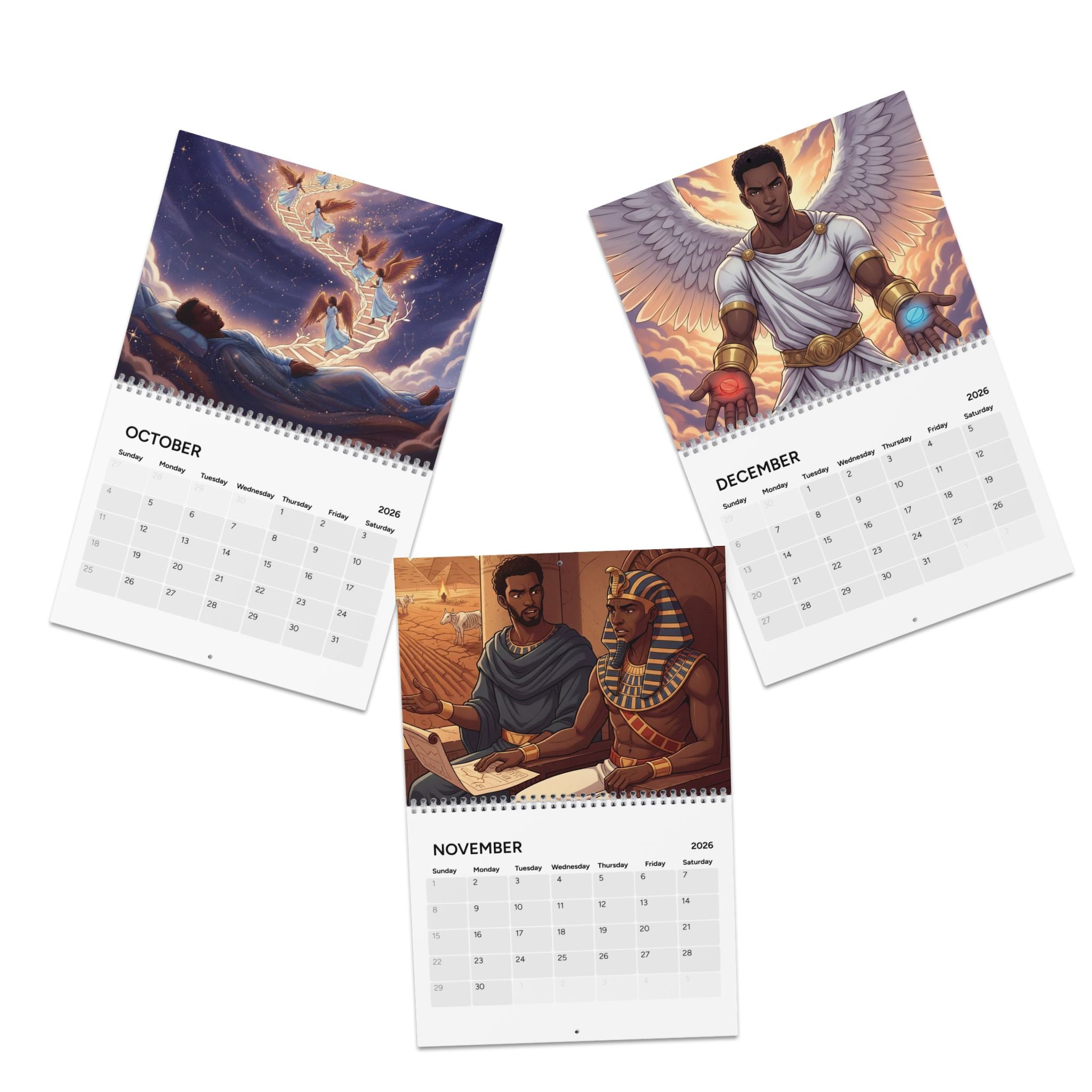 2026 Bible Anime Wall Calendar