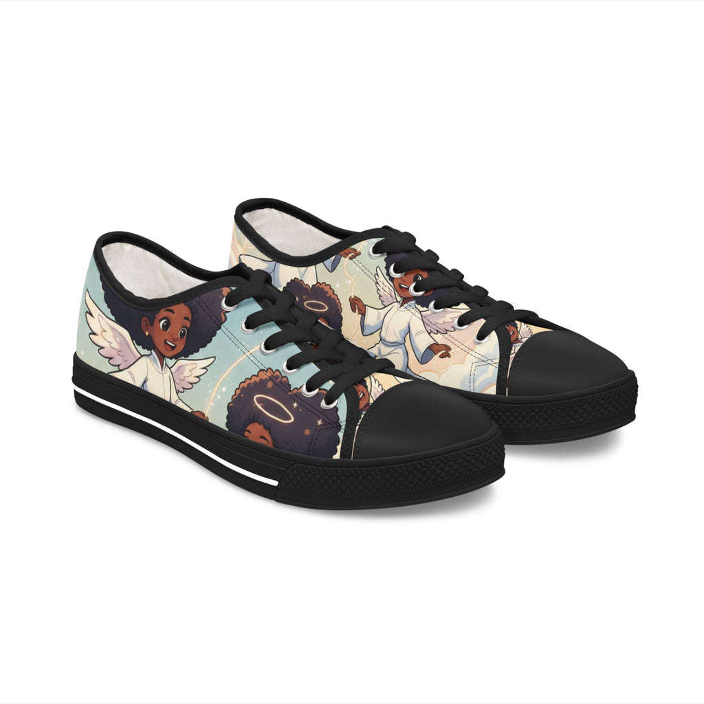 Angel Afro Girls Low Top Sneakers