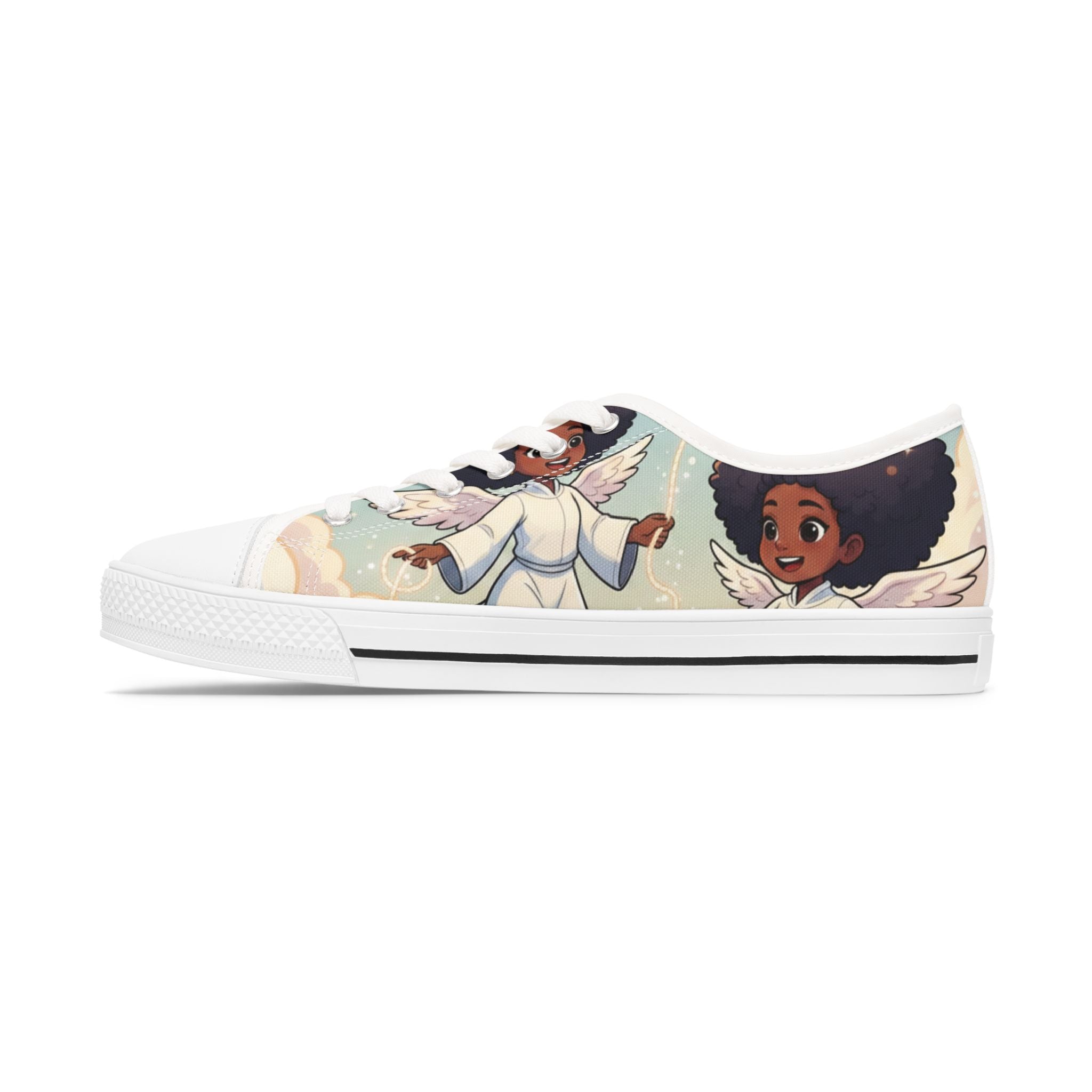 Angel Afro Girls Low Top Sneakers