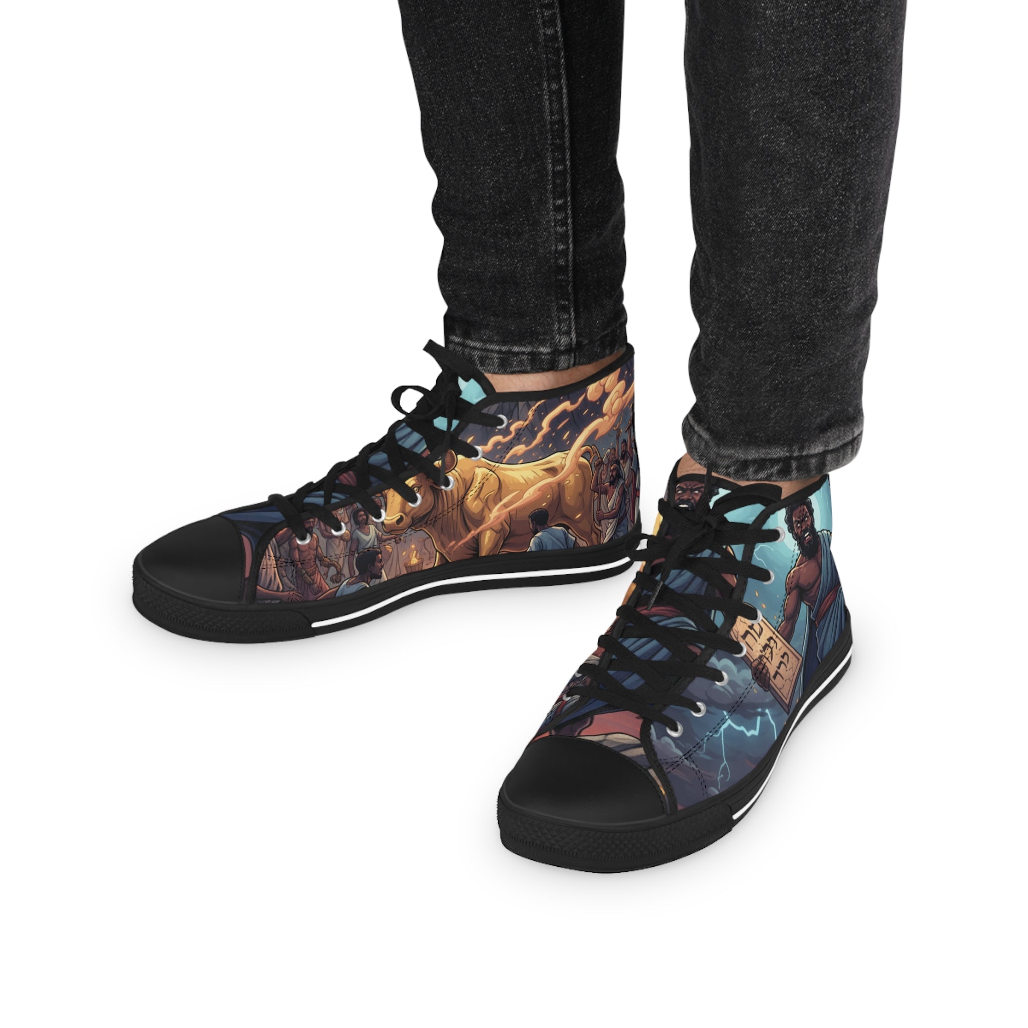 Moses Ten Commandments High Top Sneakers