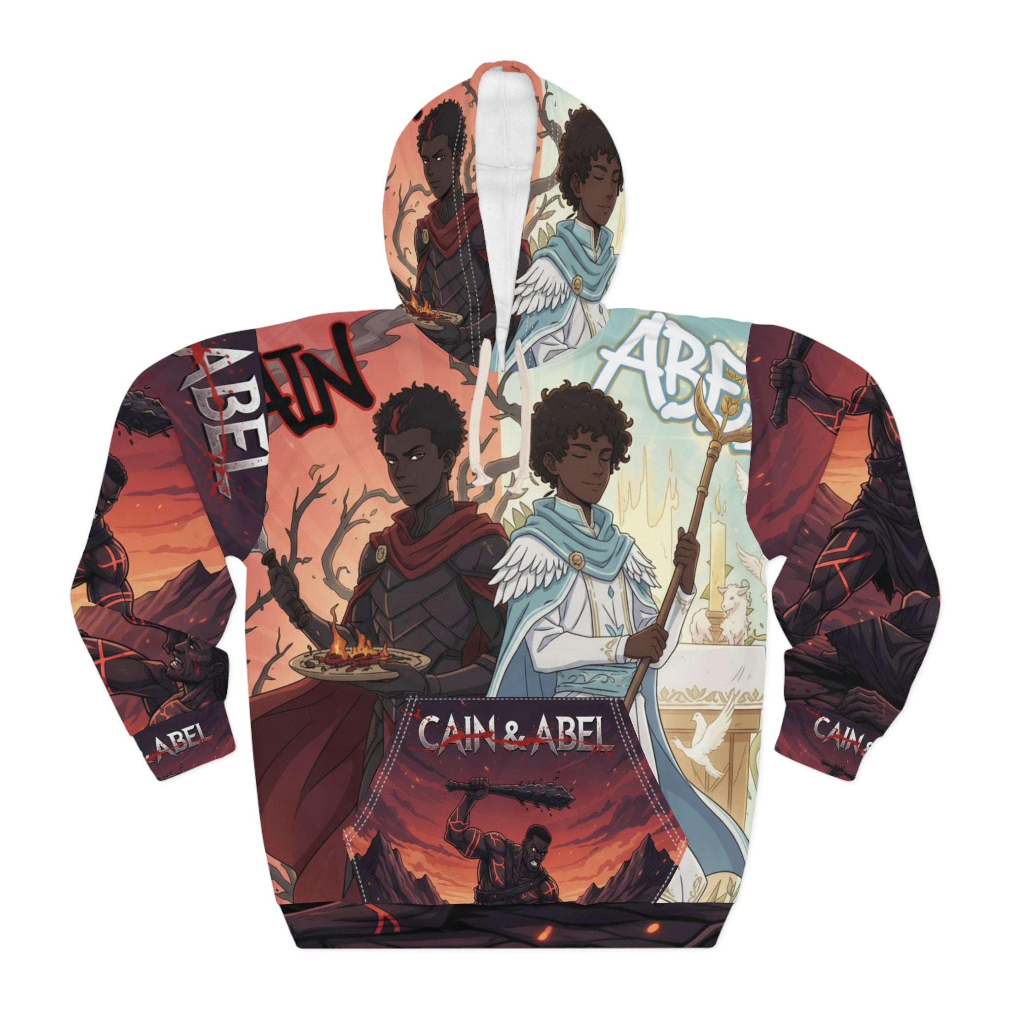 Cain Vs Abel Graphic Hoodie