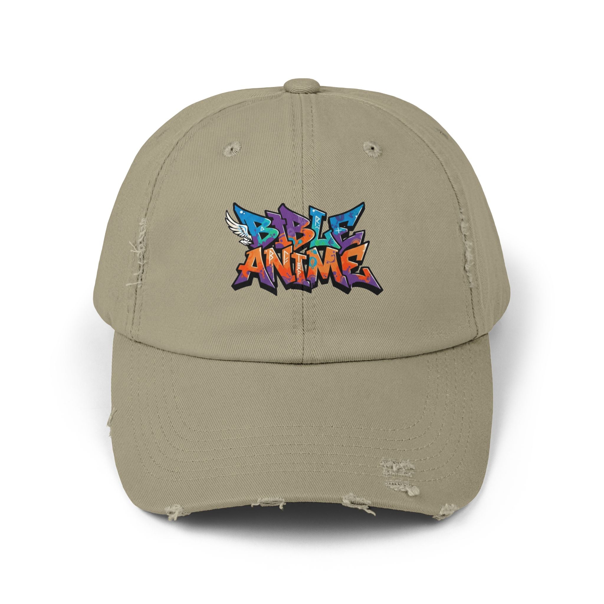 Bible Anime Unisex Distressed Cotton Cap