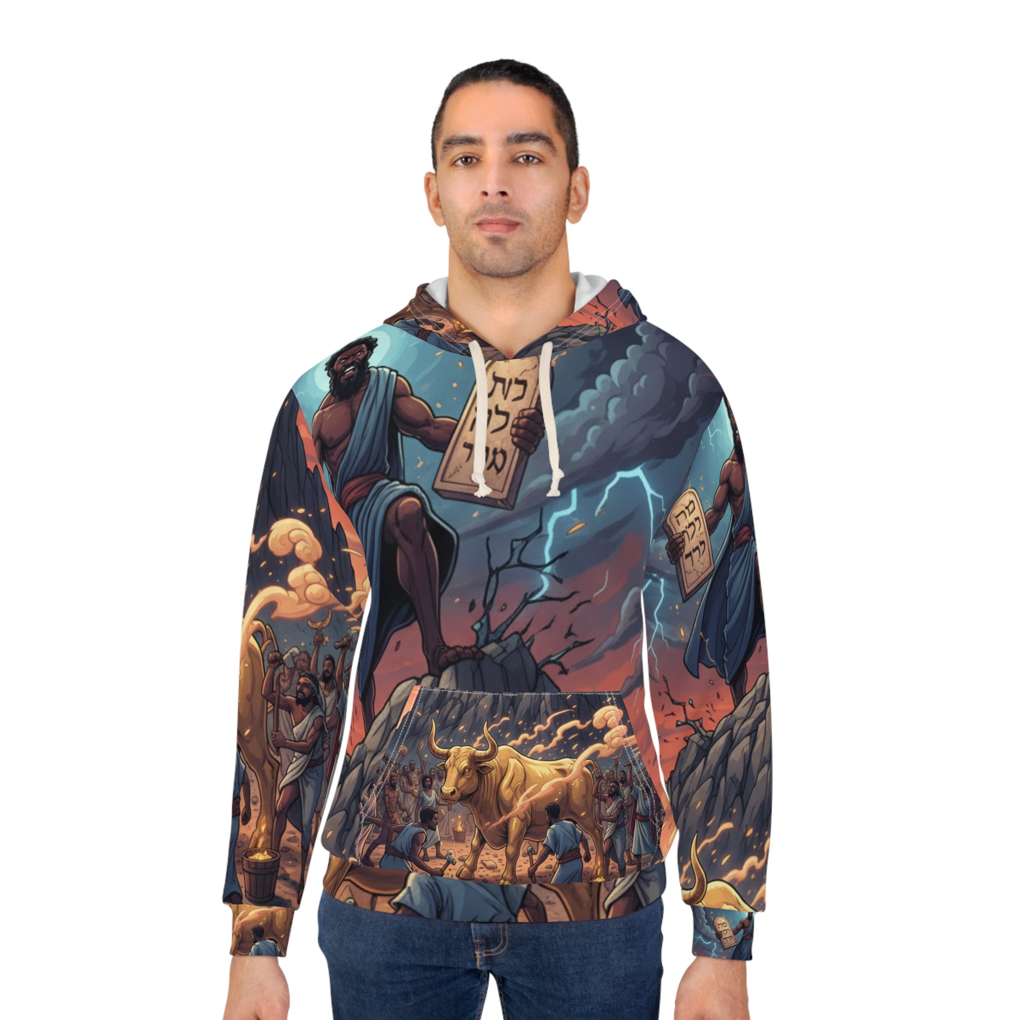 Mose Ten Commandments All-Over Print Hoodie