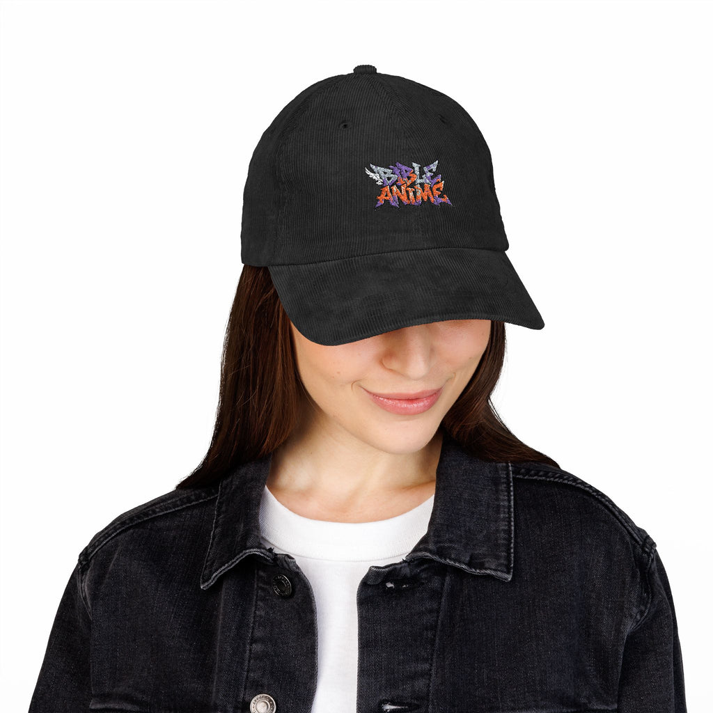 Embroidered Corduroy Cap