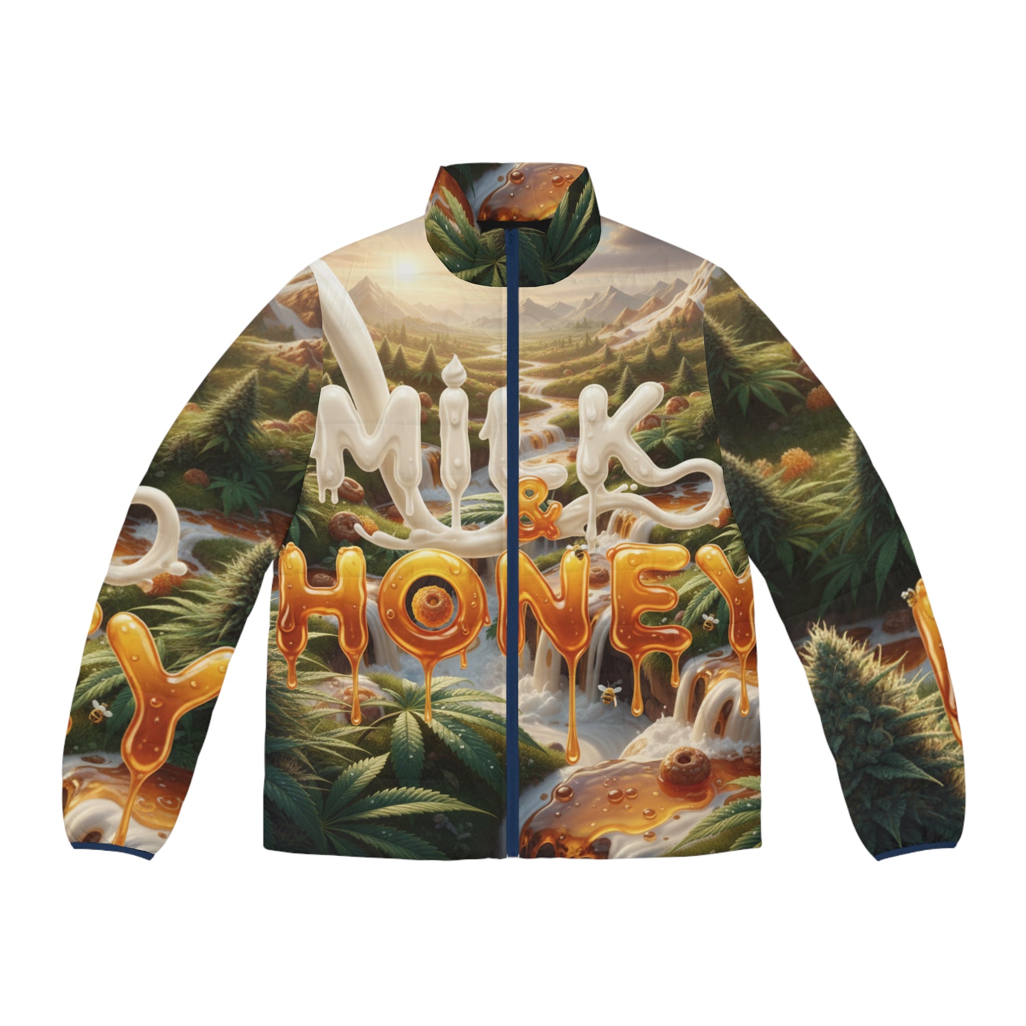 Milk & Honey Puffer Jacket AOP