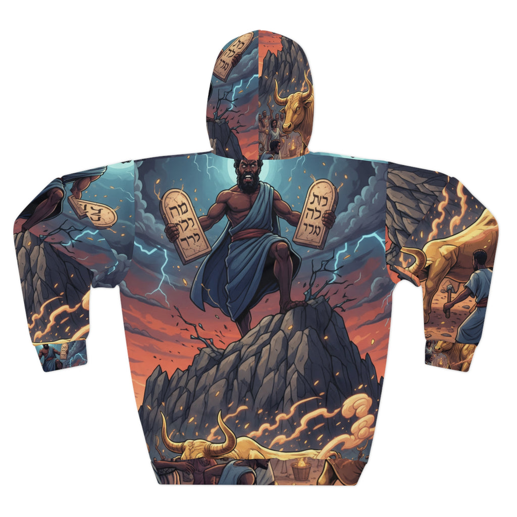 Mose Ten Commandments All-Over Print Hoodie