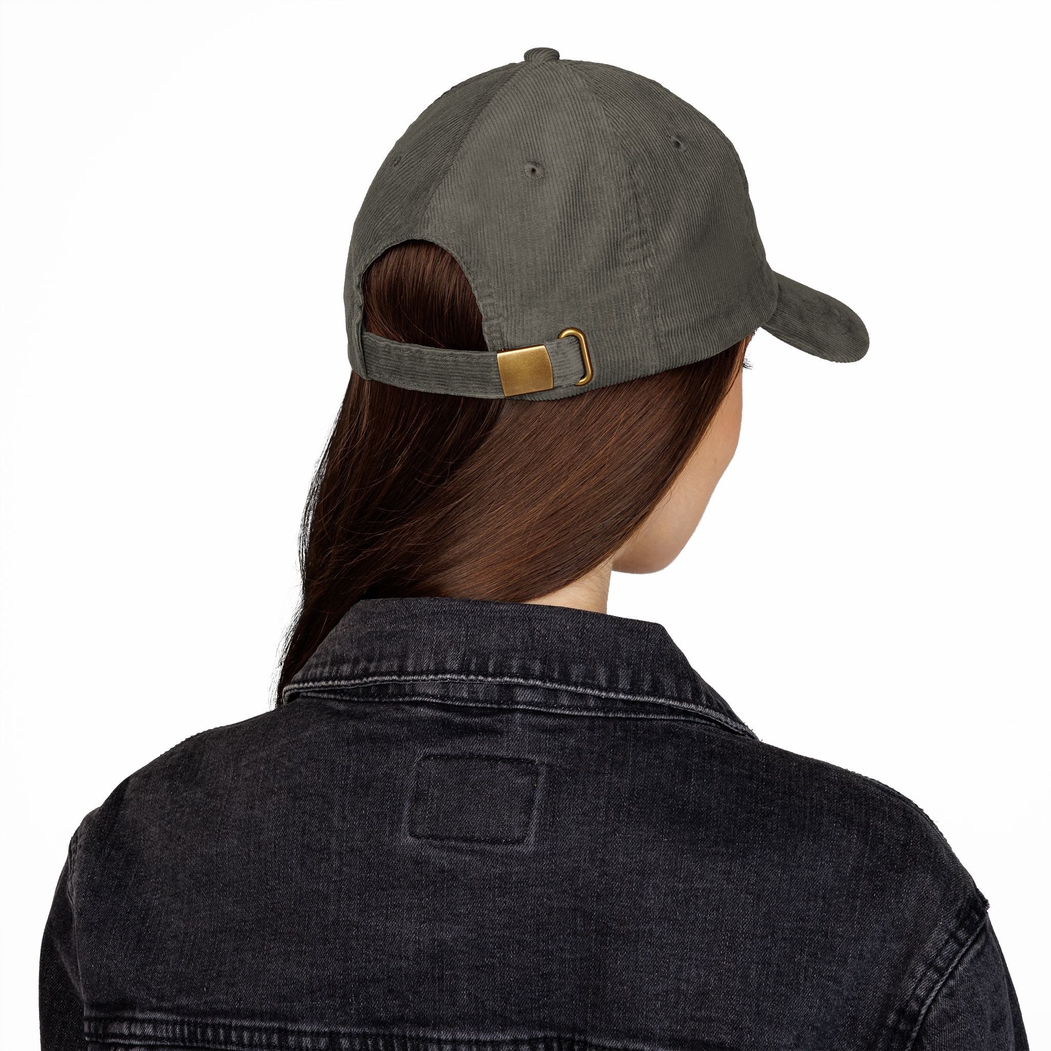 Embroidered Corduroy Cap