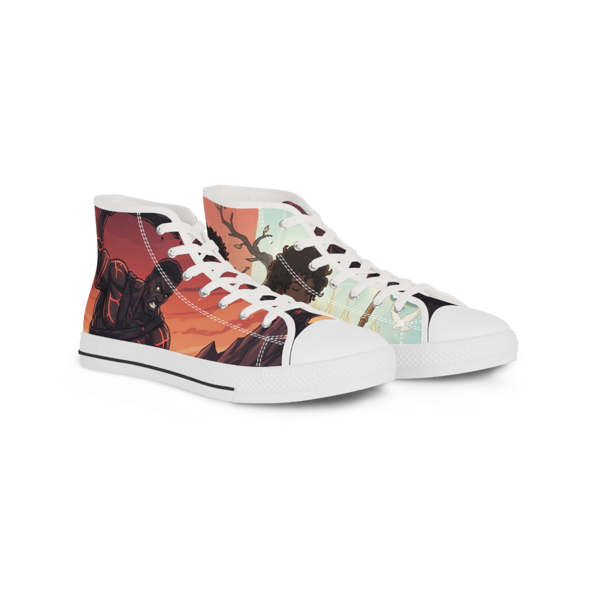 Cain Vs Abel high top sneakers.