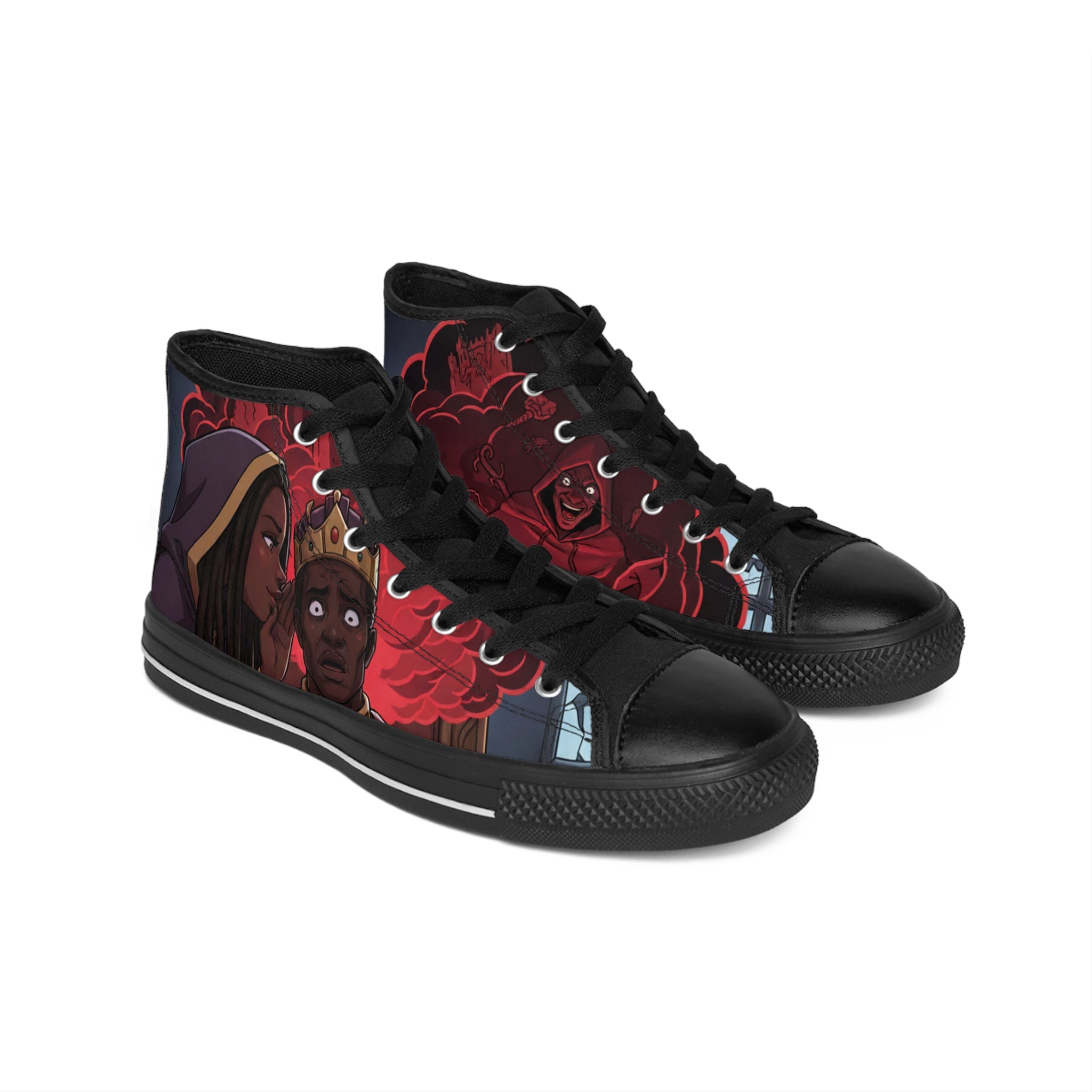 Queen Esther illustrated High-Top Graphic Sneakers