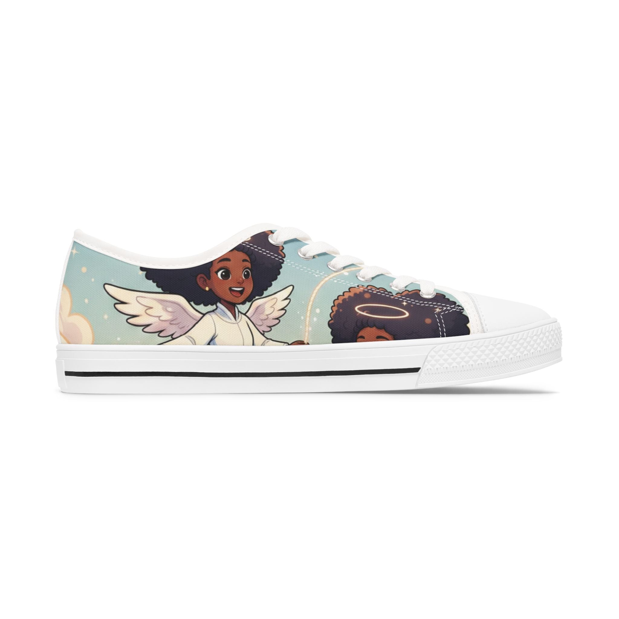 Angel Afro Girls Low Top Sneakers