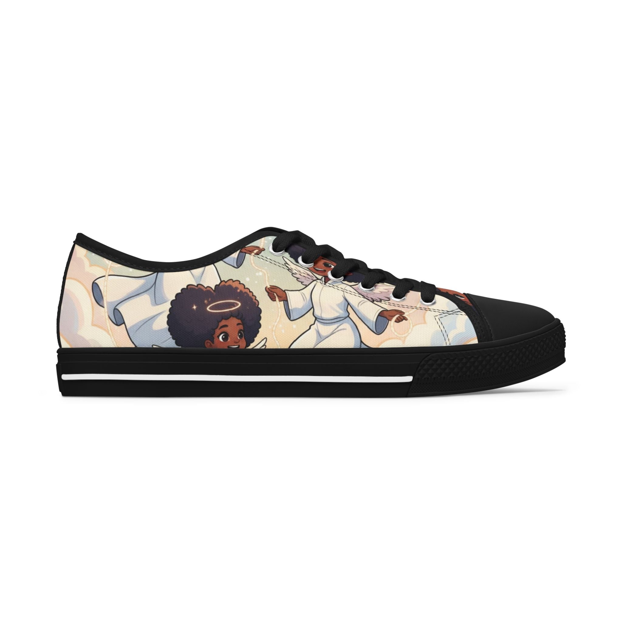 Angel Afro Girls Low Top Sneakers