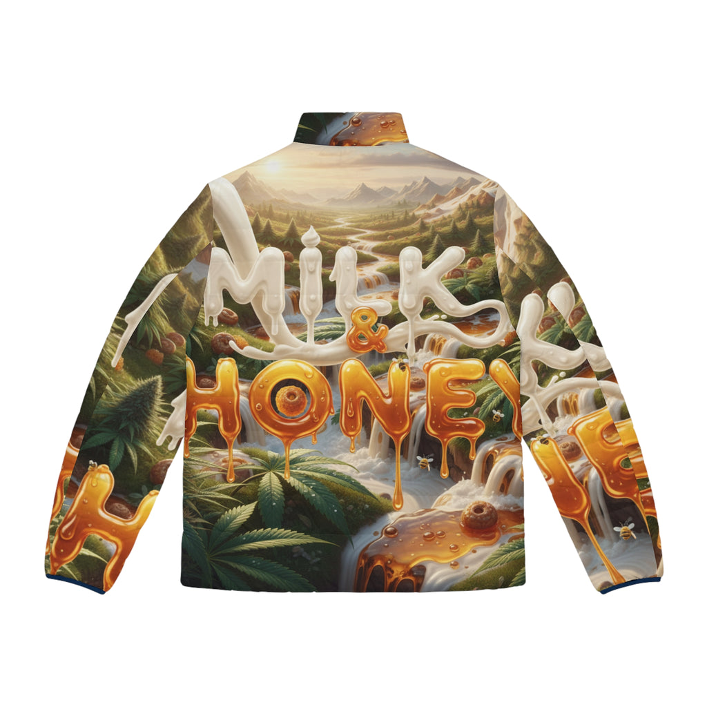 Milk & Honey Puffer Jacket AOP