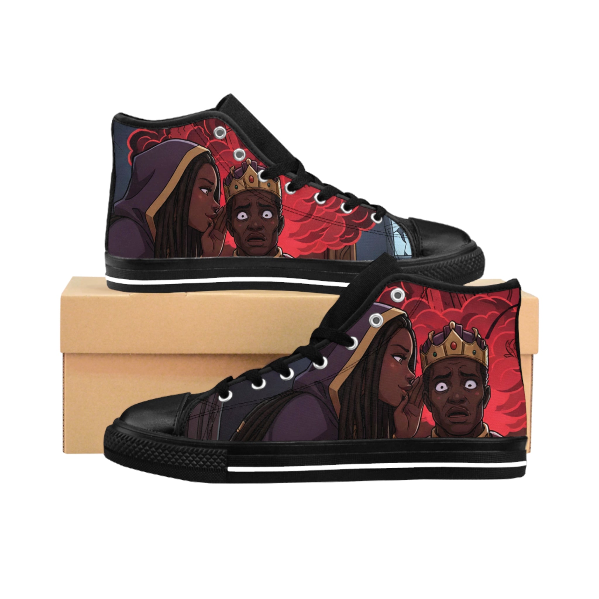 Queen Esther illustrated High-Top Graphic Sneakers