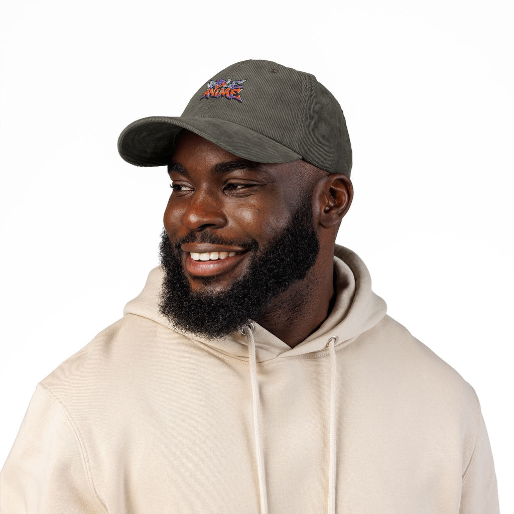 Embroidered Corduroy Cap
