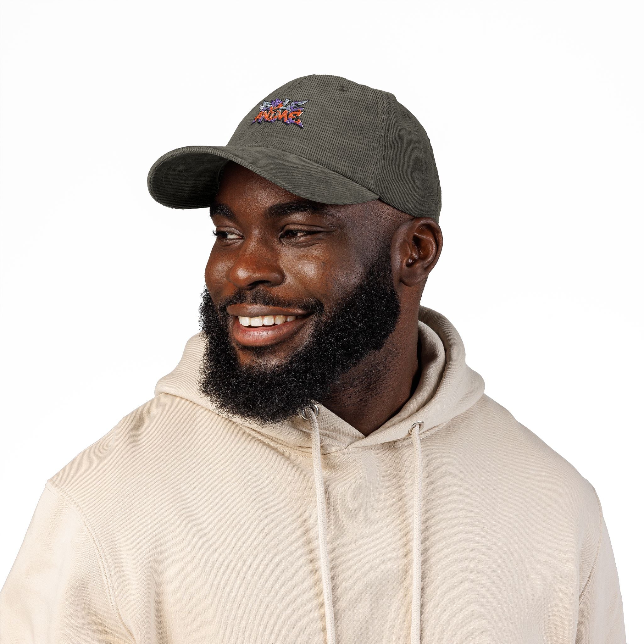 Embroidered Corduroy Cap