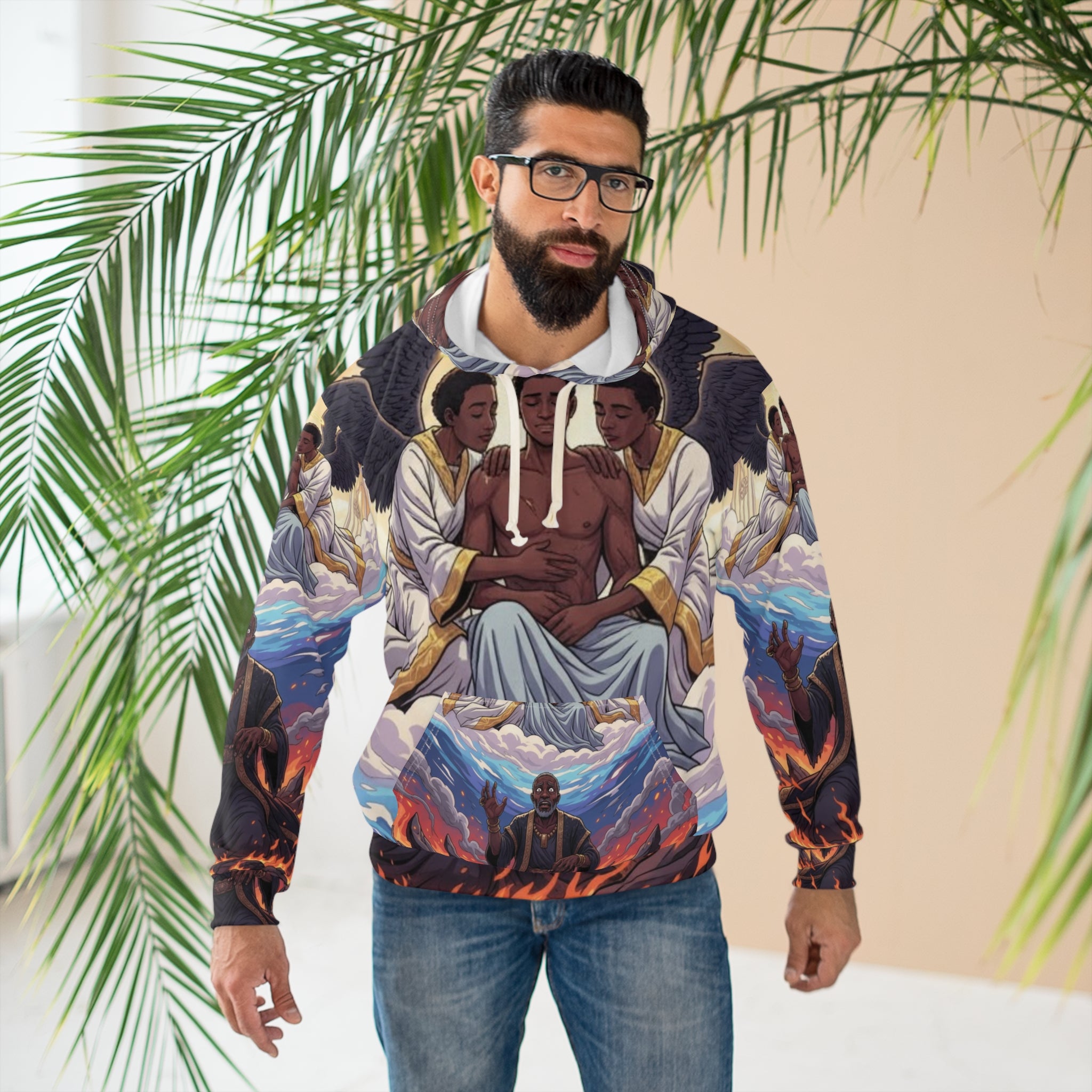 Lazarus and the rich man - All-Over Print Hoodie