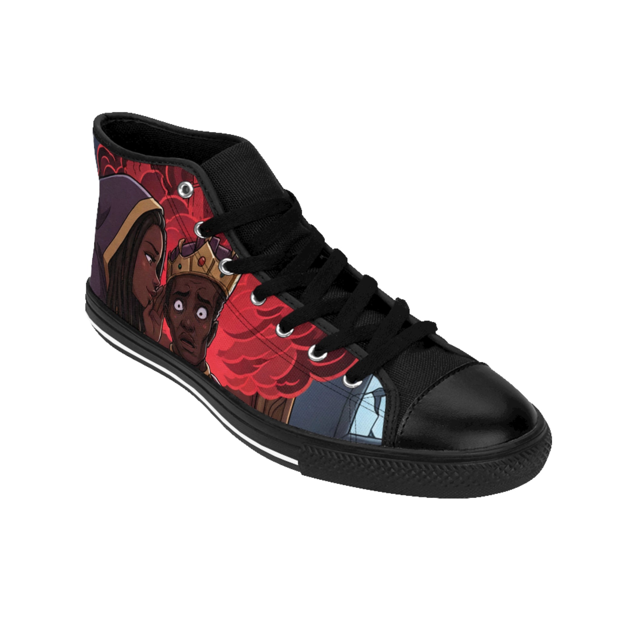 Queen Esther illustrated High-Top Graphic Sneakers